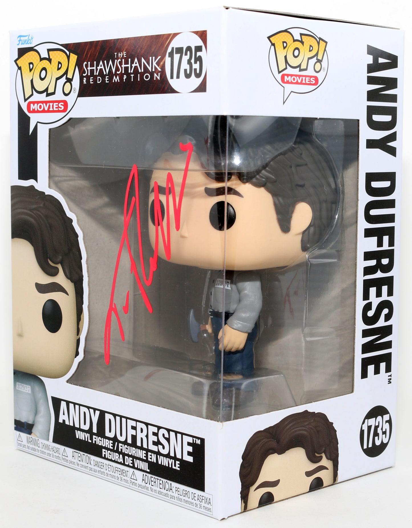 
                  
                    Tim Robbins as Andy Dufresne in The Shawshank Redemption Signed Funko POP! #1735
                  
                