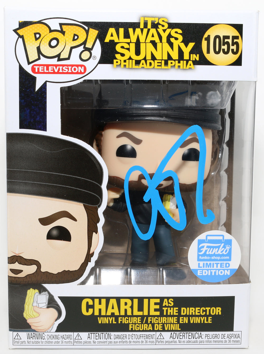 Charlie Day as Charlie Kelly The Director in It's Always Sunny in Philadelphia Funko Shop Limited Edition Exclusive Signed Funko POP! #1055