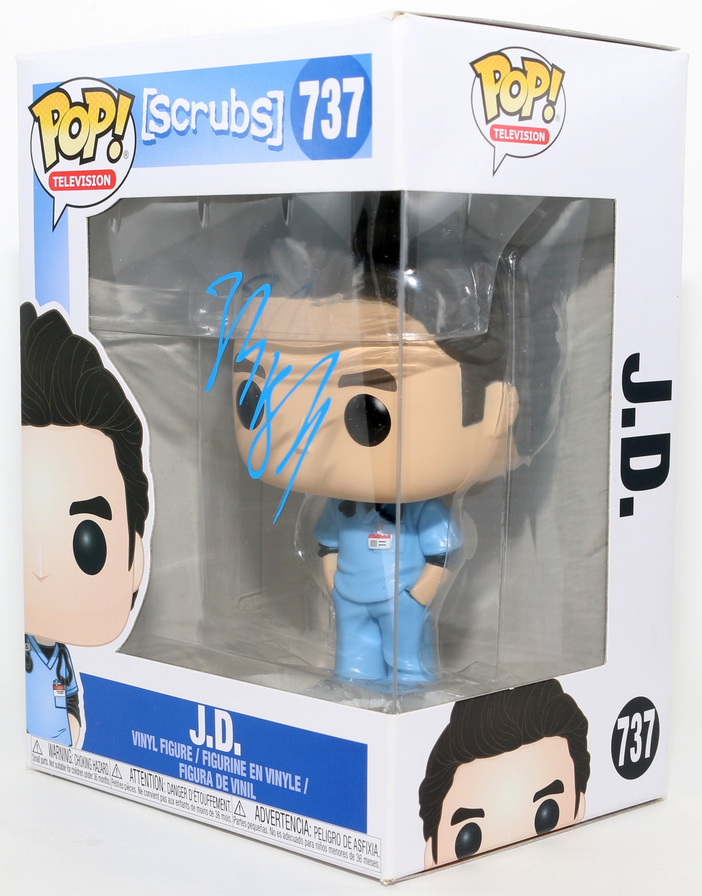 
                  
                    Zach Braff as J.D. in Scrubs Signed Funko POP! #737
                  
                