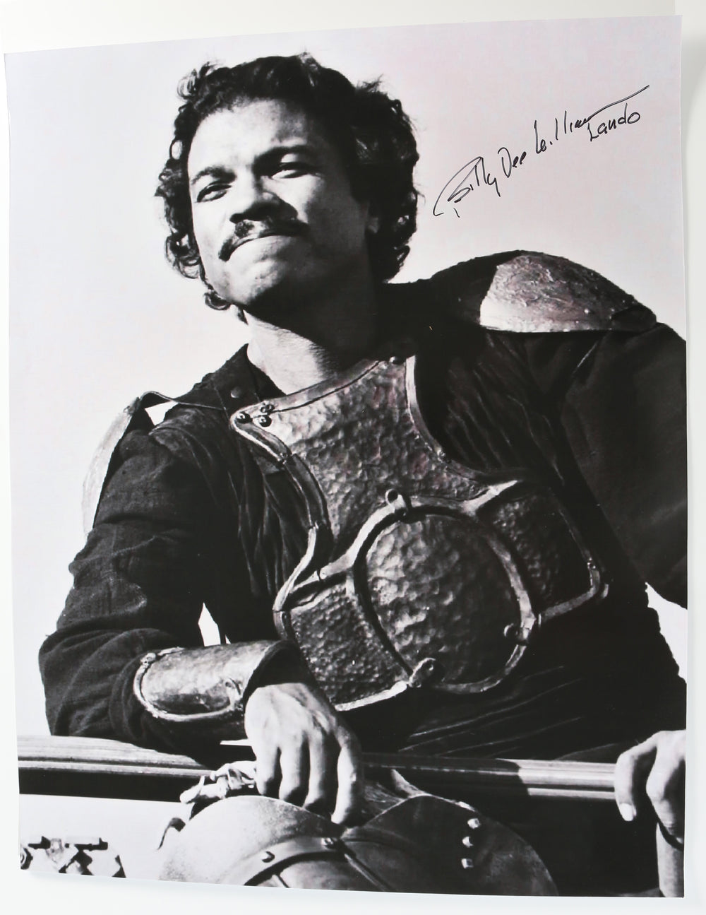 Billy Dee Williams as Lando in Star Wars: Return of the Jedi (Beckett Witnessed) Signed 24x30 Poster with Character Name