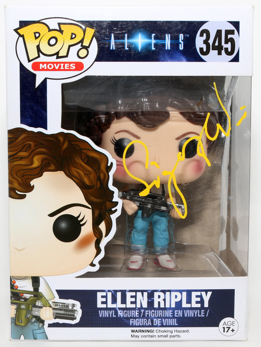 Sigourney Weaver as Ellen Ripley in Aliens Signed Funko POP! #345