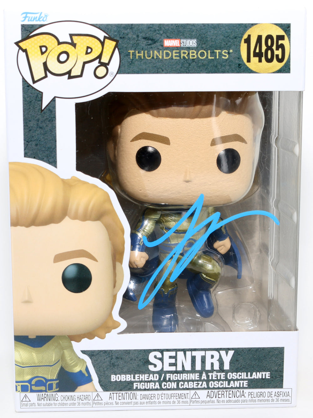 Lewis Pullman as Sentry in Thunderbolts* / The New Avengers Signed Funko POP! #1485