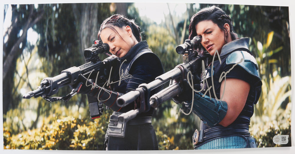 Ming-Na Wen as Fennec Shand & Gina Carano as Cara Dune in Star Wars: The Mandalorian (SWAU) Signed 10x20 Photo