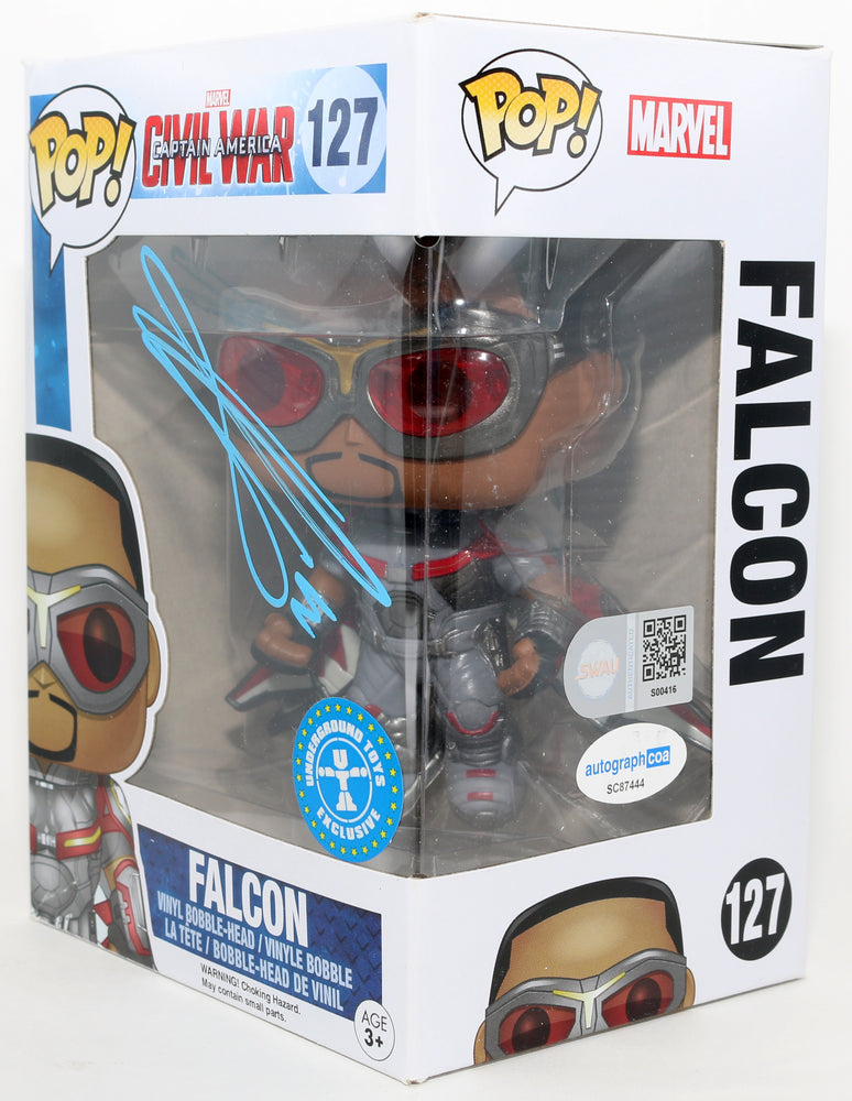 
                  
                    Anthony Mackie as Falcon in Captain America: Civil War Underground Toys Exclusive (SWAU) Signed Funko POP! #127
                  
                