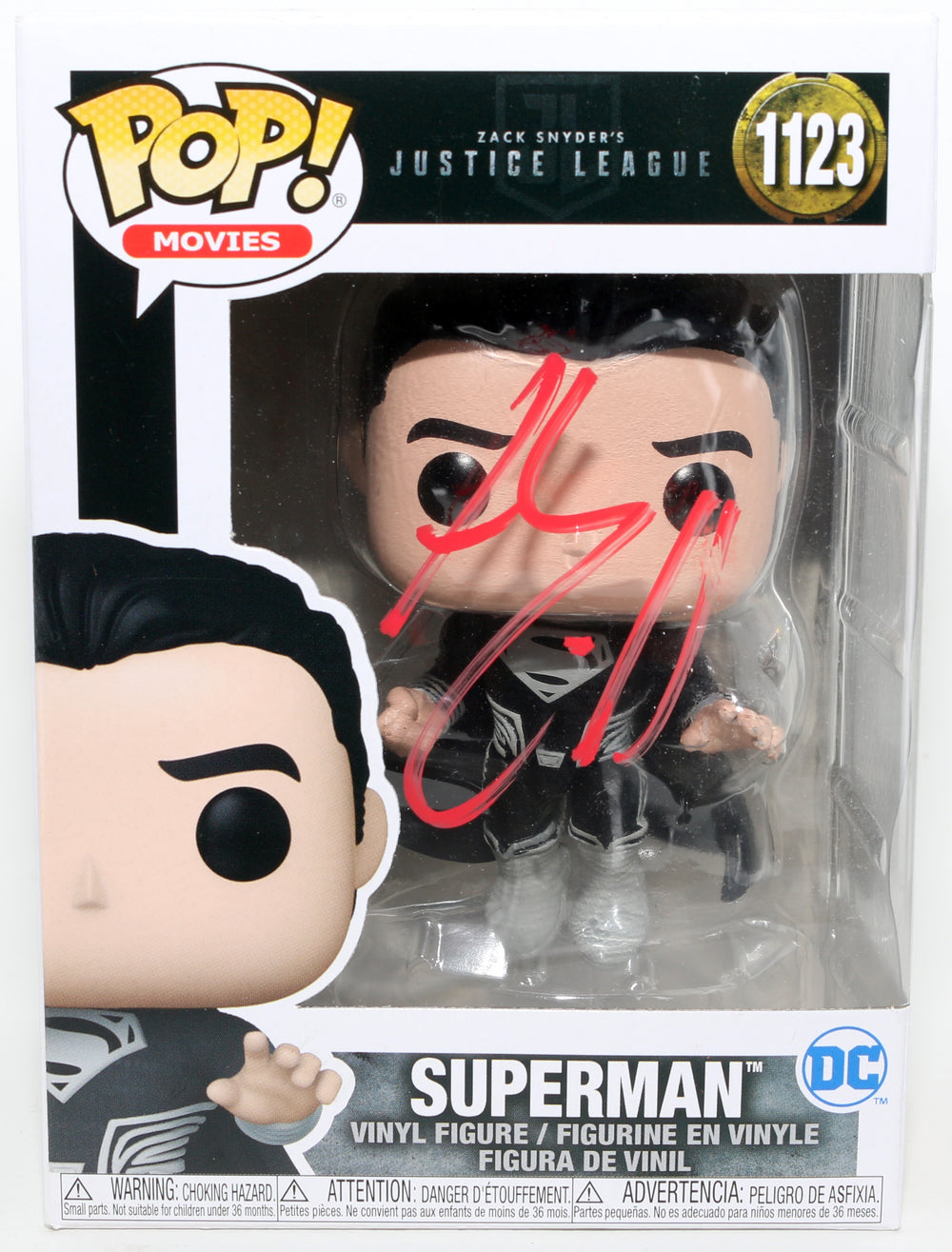 Henry Cavill as Superman in Zack Snyder's Justice League (SWAU) Signed Funko POP! #1123