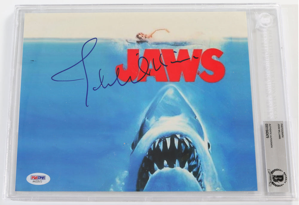 John Williams Composer of Jaws (Beckett Slabbed) Signed 8x10 Photo