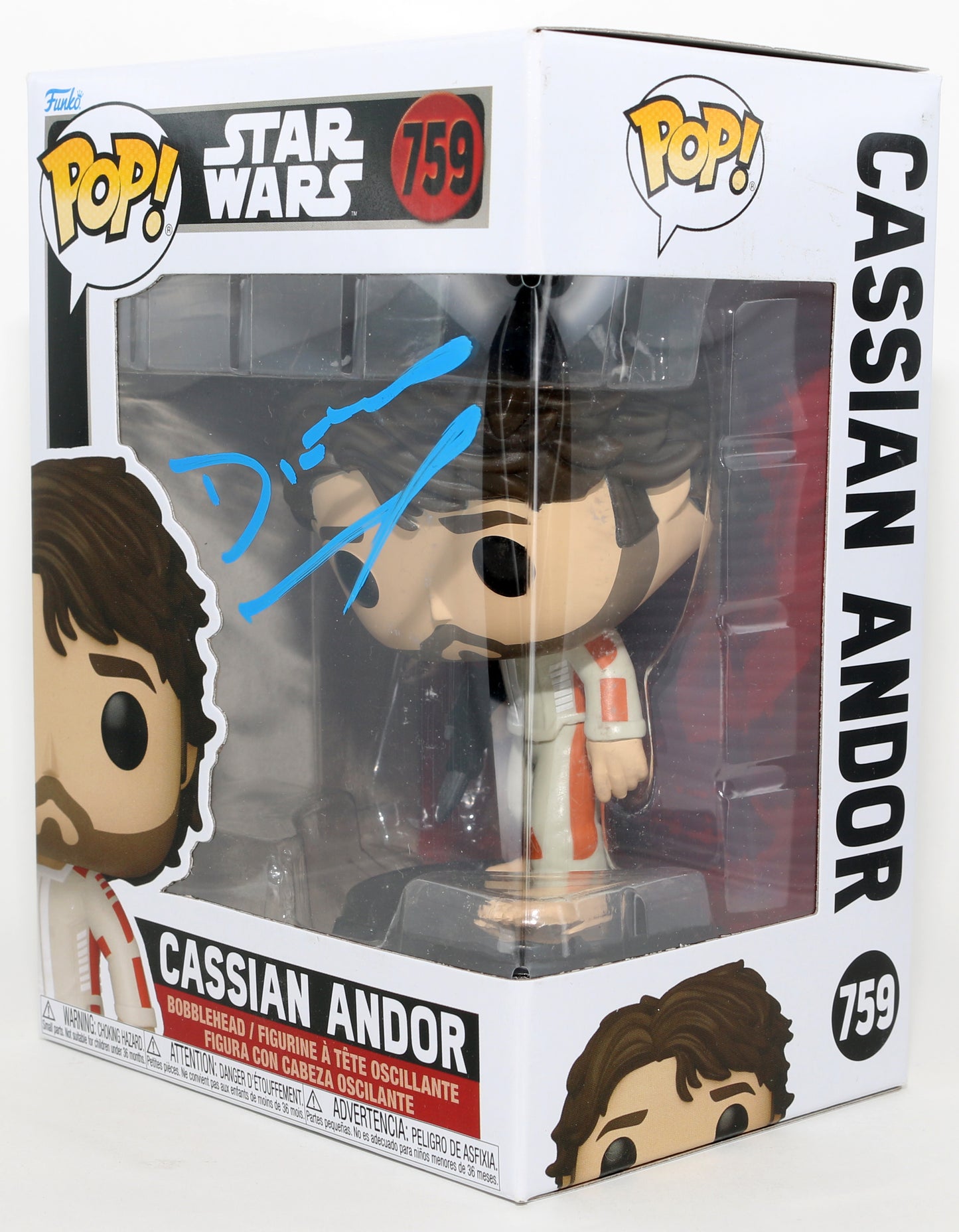 
                  
                    Diego Luna as Cassian Andor in Star Wars: Andor Signed Funko POP! #759
                  
                