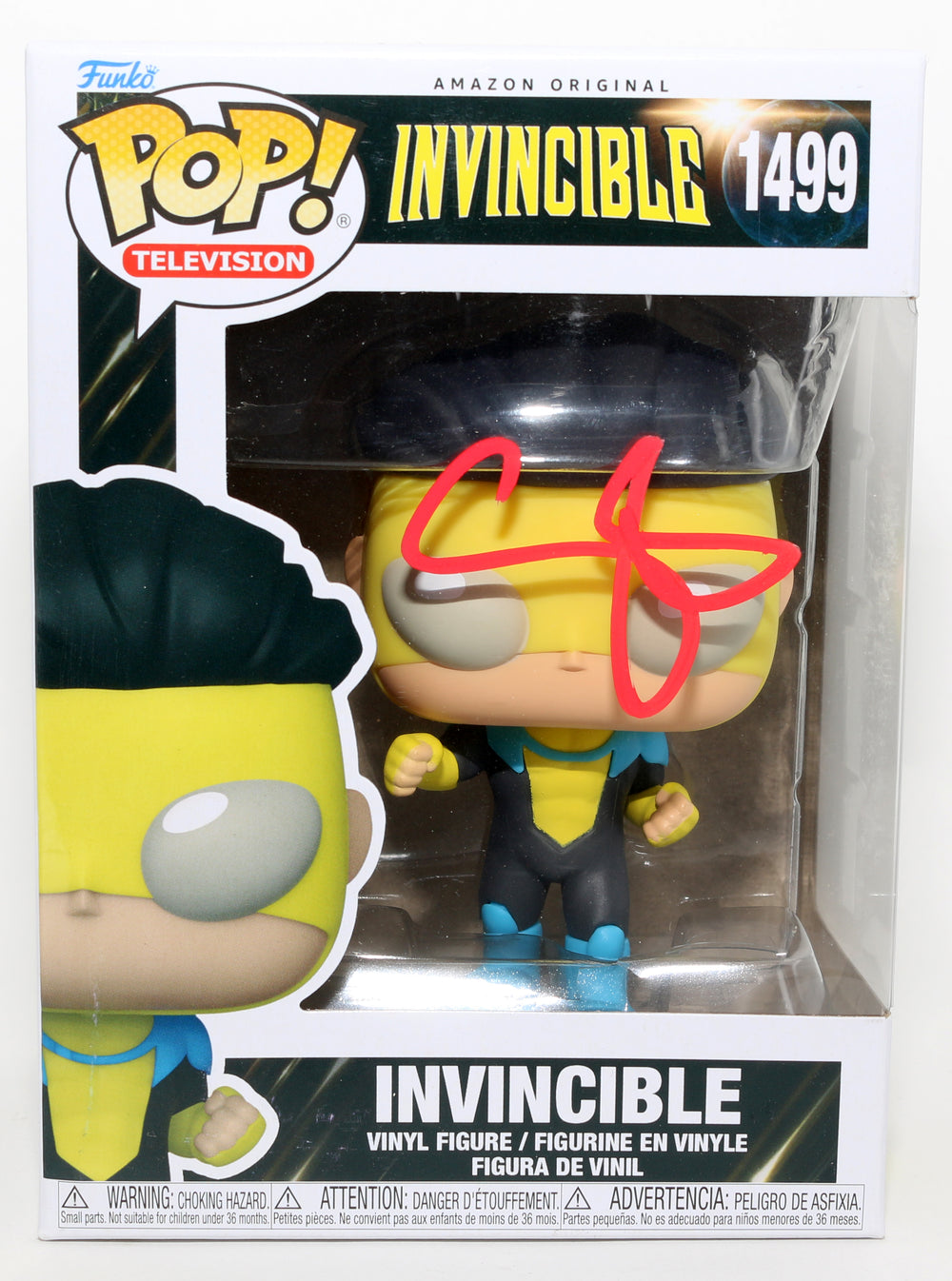Steven Yeun as Invincible in Invincible Signed Funko POP! #1499