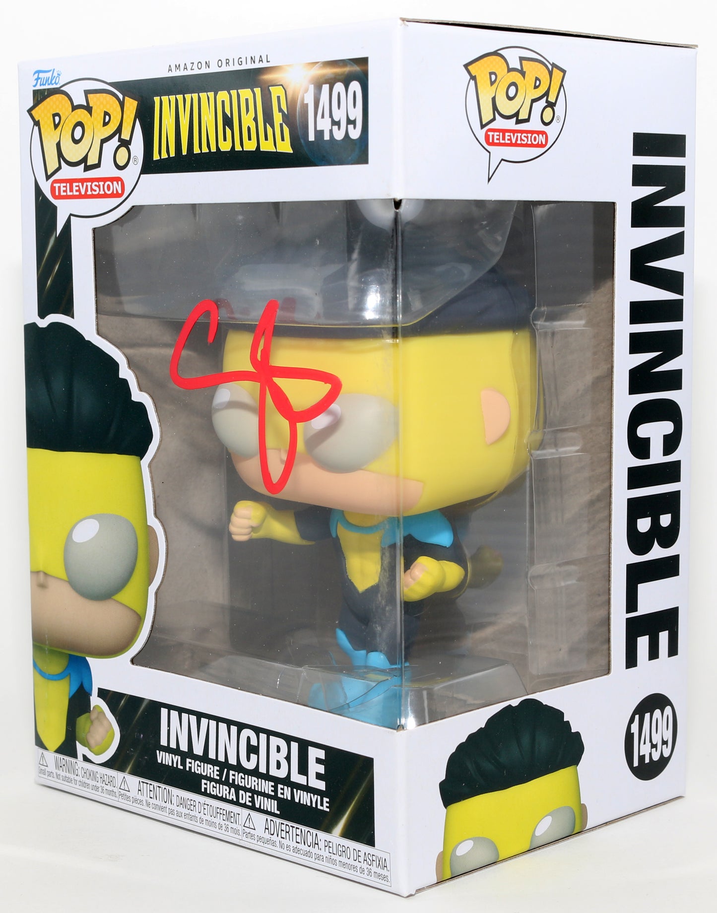 
                  
                    Steven Yeun as Invincible in Invincible Signed Funko POP! #1499
                  
                