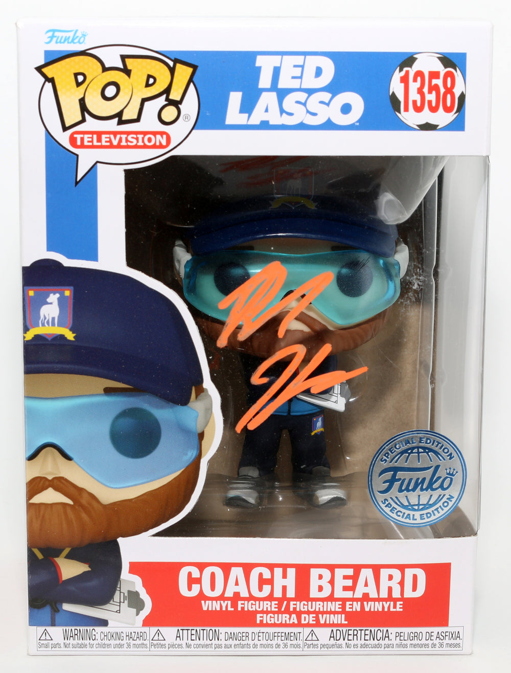 Brendan Hunt as Coach Beard in Ted Lasso Special Edition Signed Funko POP! #1358