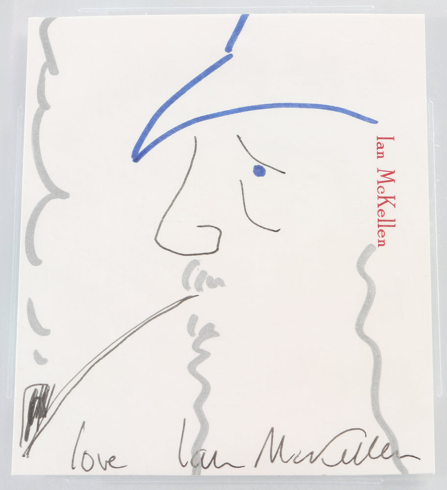 
                  
                    Gandalf the Grey / White from The Lord of the Rings (Beckett Slabbed) Signed Original Art Sketch by Ian McKellen
                  
                