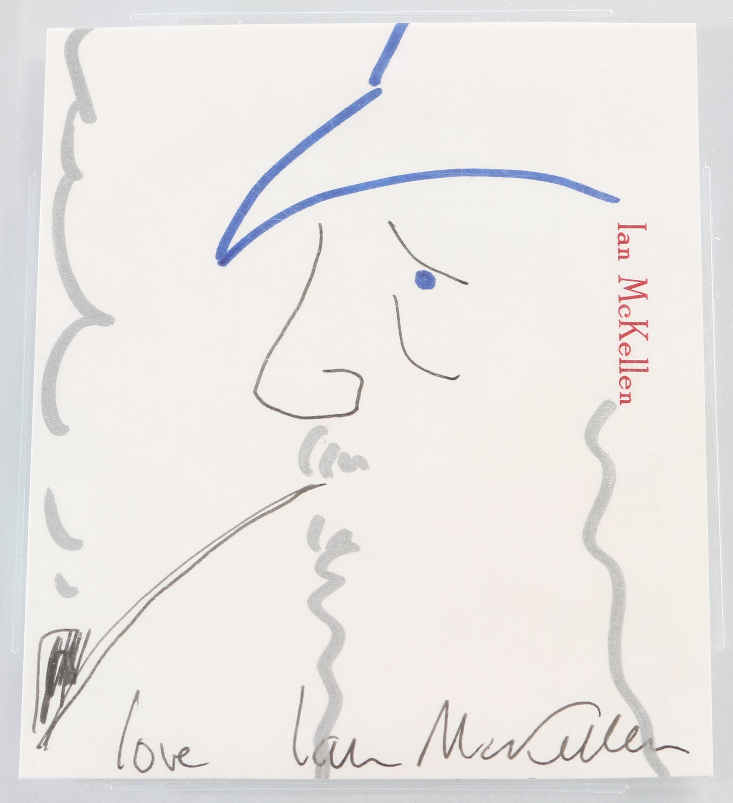 
                  
                    Gandalf the Grey / White from The Lord of the Rings (Beckett Slabbed) Signed Original Art Sketch by Ian McKellen
                  
                