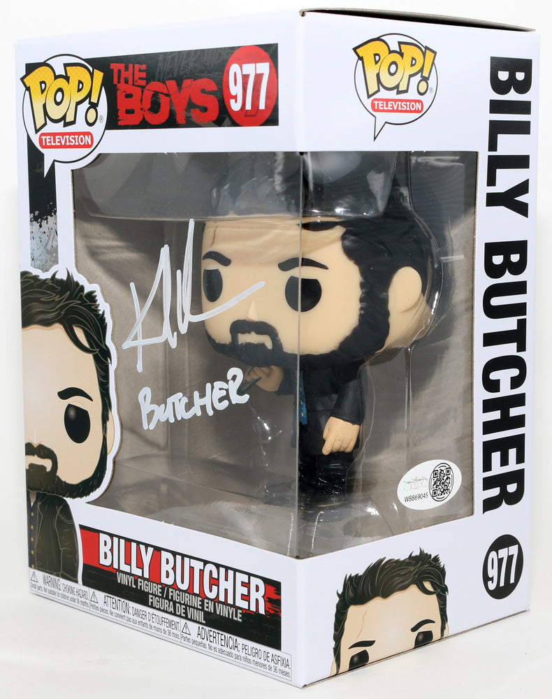 
                  
                    Karl Urban as Billy Butcher in The Boys (JSA) Signed Funko POP! #977 with Character Name
                  
                