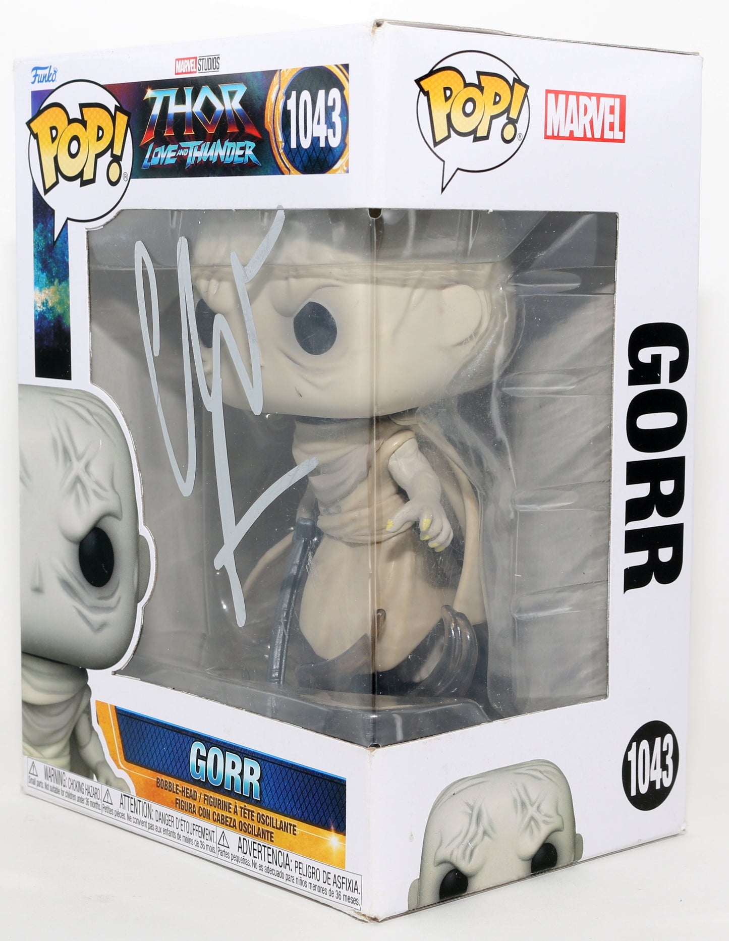 
                  
                    Christian Bale as Gorr the God Butcher in Thor: Love & Thunder Signed Funko POP! #1043
                  
                