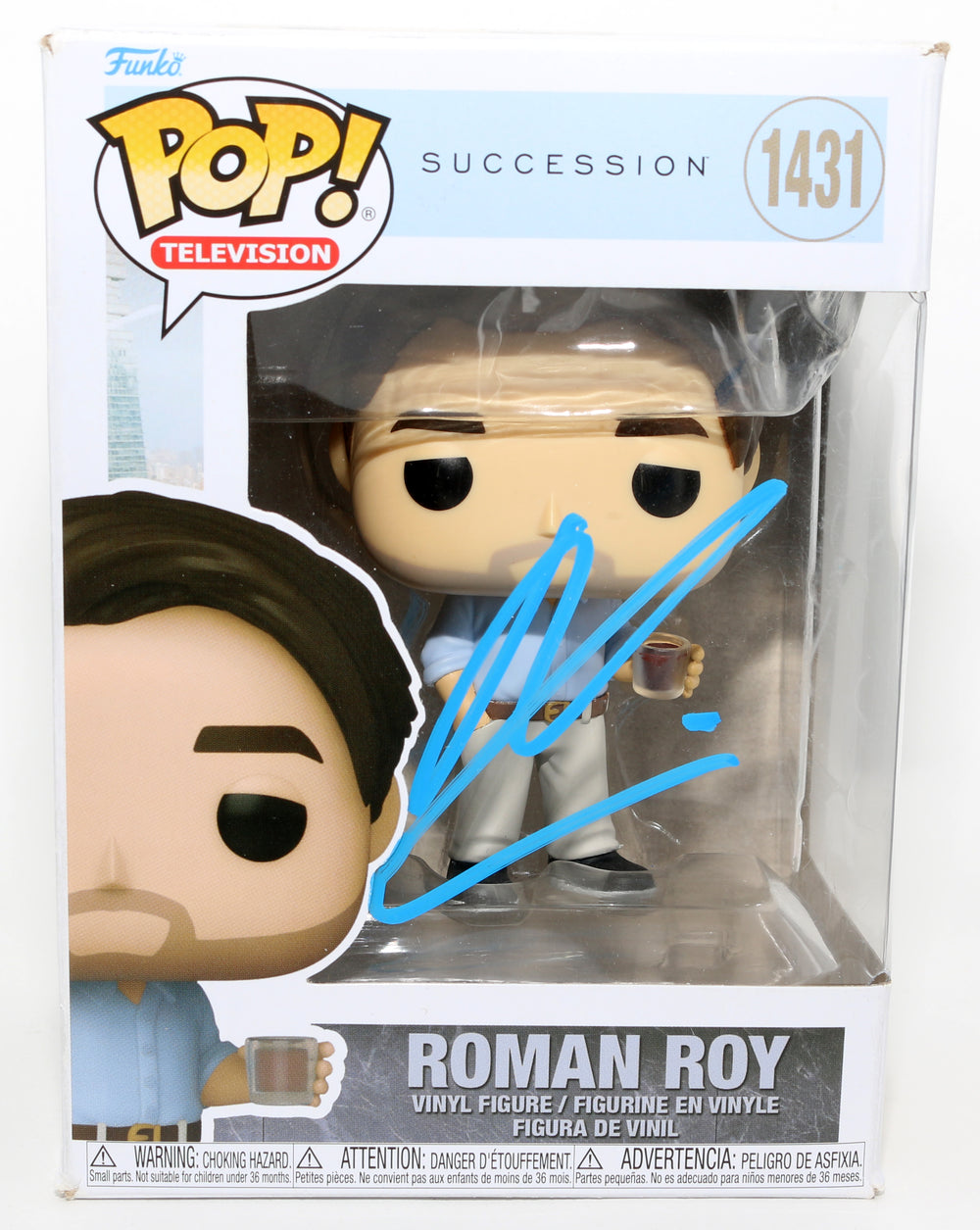 Kieran Culkin as Roman Roy in Succession Signed Funko POP! #1431