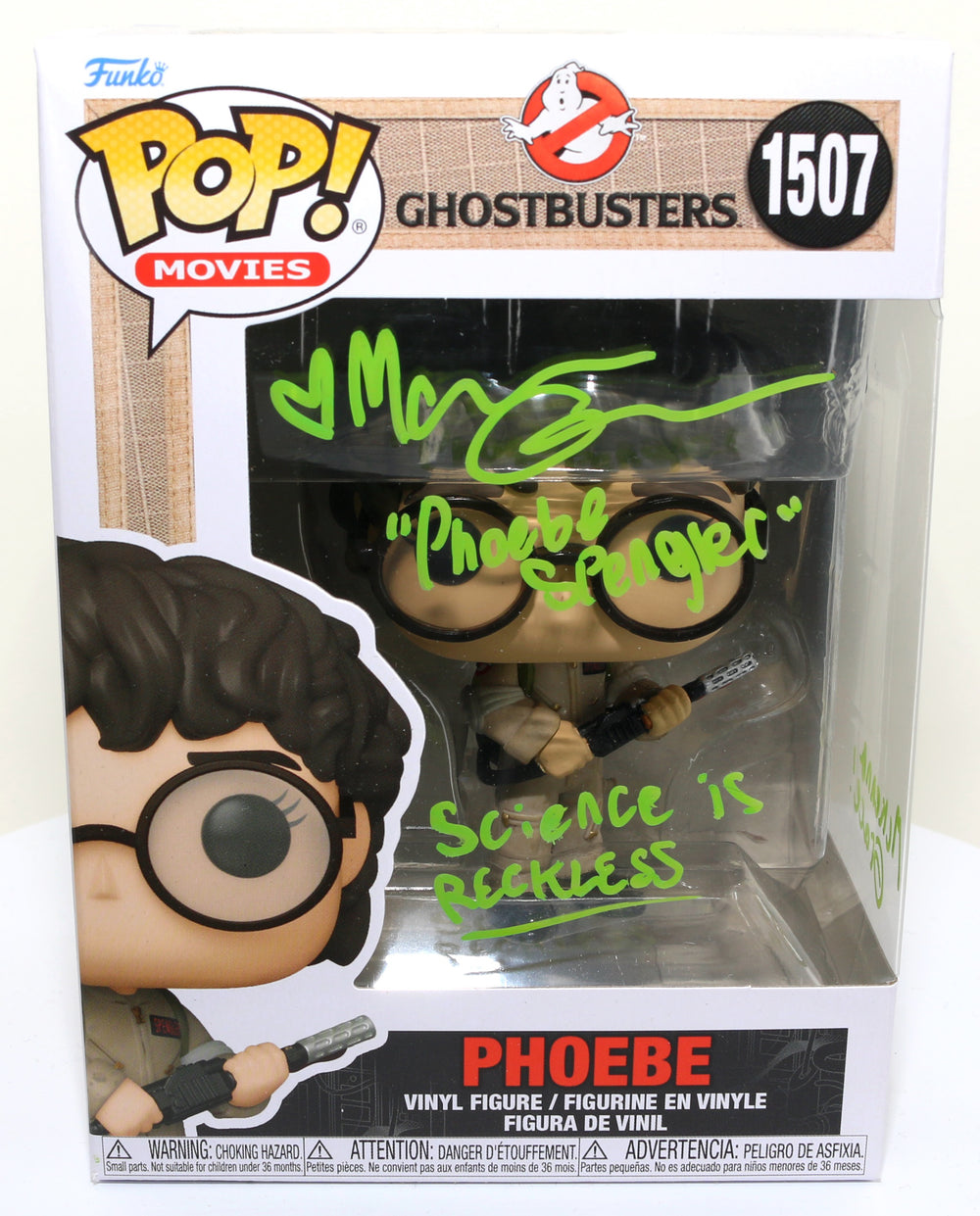 McKenna Grace as Phoebe from Ghostbusters: Afterlife (Monster Mania) Signed Pop! Funko #1507 with Character Name and Quote