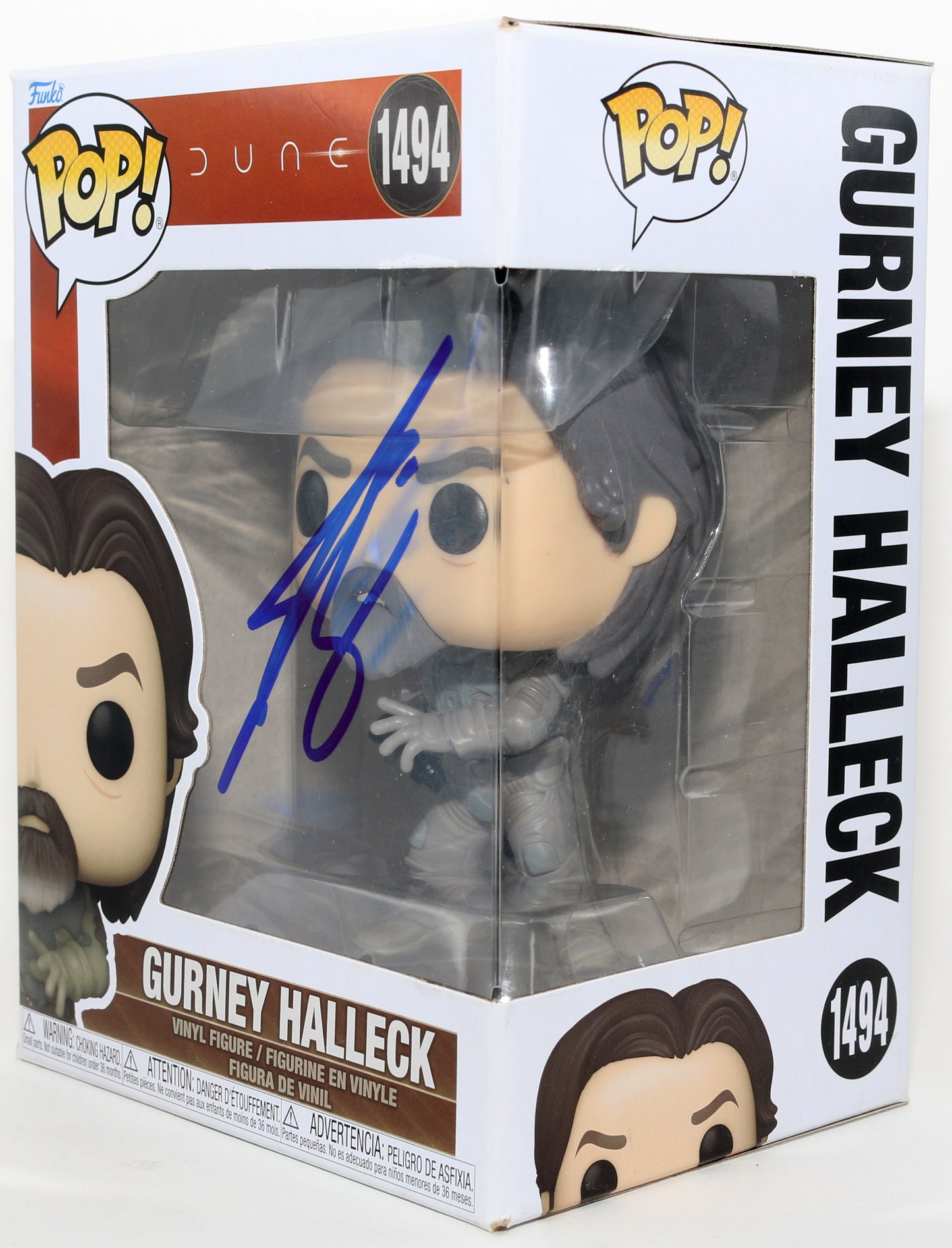 
                  
                    Josh Brolin as Gurney Halleck in Dune Signed Funko POP! #1494
                  
                