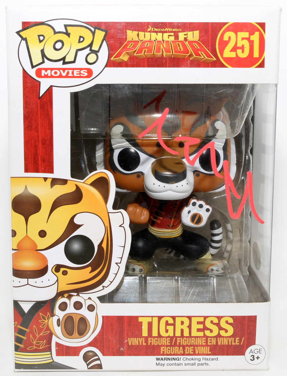 Angelina Jolie as Tigress in Kung Fu Panda Signed Funko POP! #251