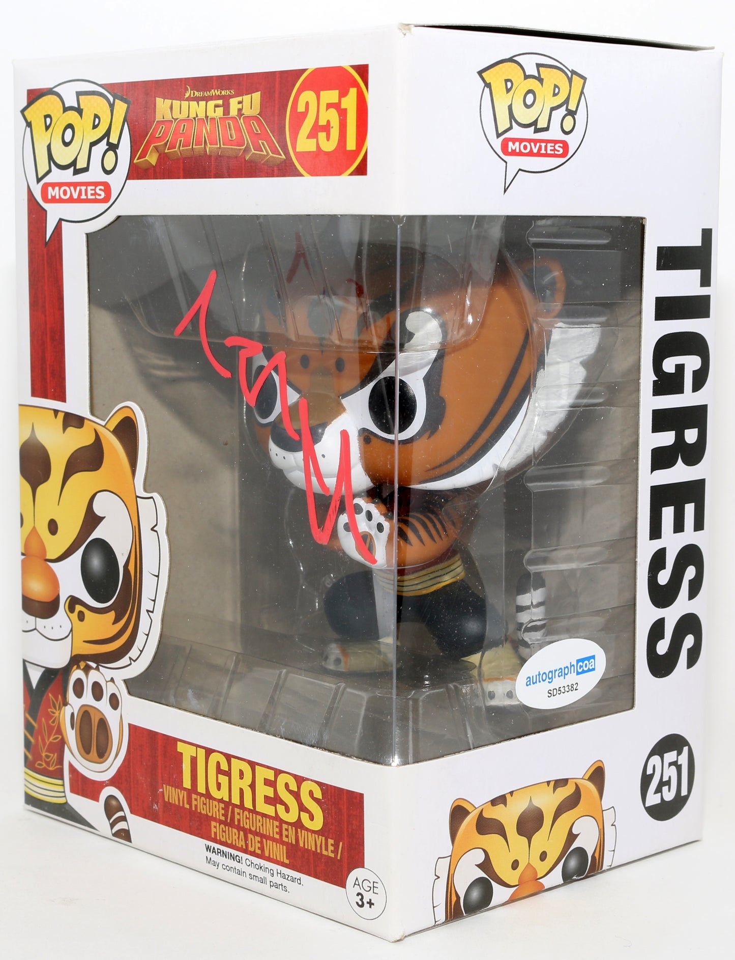
                  
                    Angelina Jolie as Tigress in Kung Fu Panda Signed Funko POP! #251
                  
                