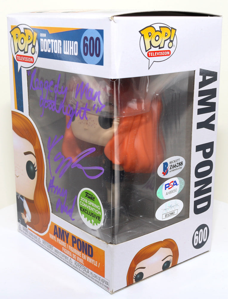 
                  
                    Karen Gillan as Amy Pond in Doctor Who (Beckett/PSA/JSA) Signed Funko POP! #600 with Character Name and Quote
                  
                