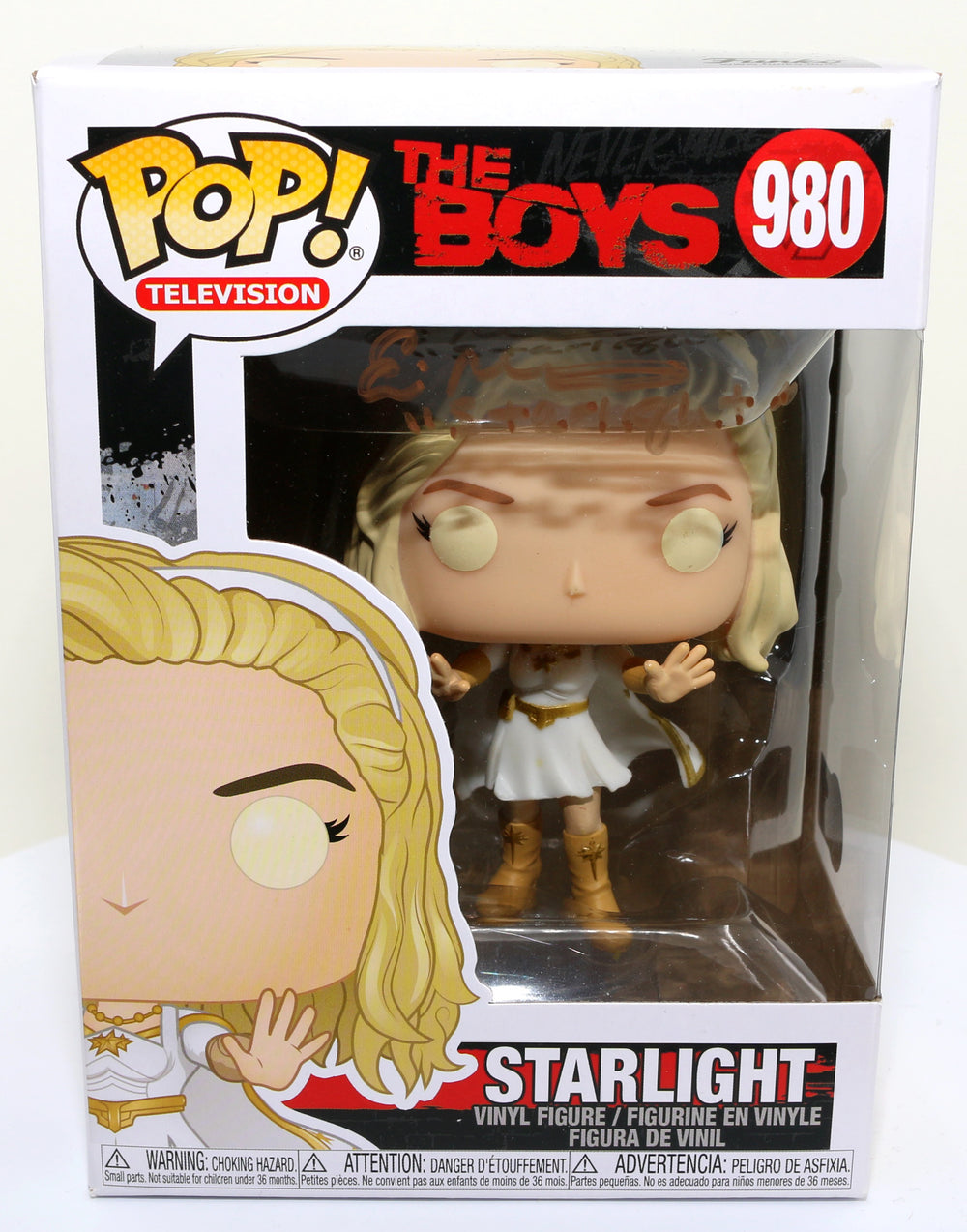 Erin Moriarty as Starlight in The Boys (Beckett) Signed Funko POP! #980 with Character Name