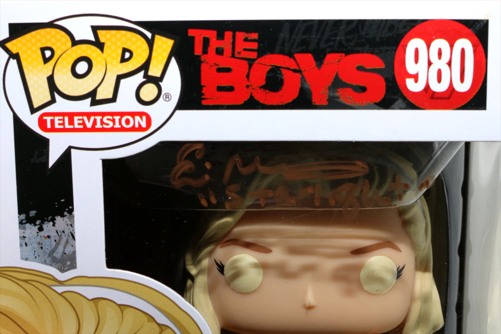 
                  
                    Erin Moriarty as Starlight in The Boys (Beckett) Signed Funko POP! #980 with Character Name
                  
                