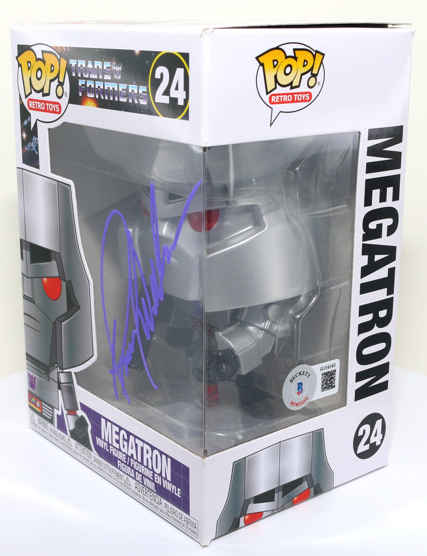 
                  
                    Frank Welker as Megatron in Transformers (Beckett) Signed Funko POP! #24
                  
                