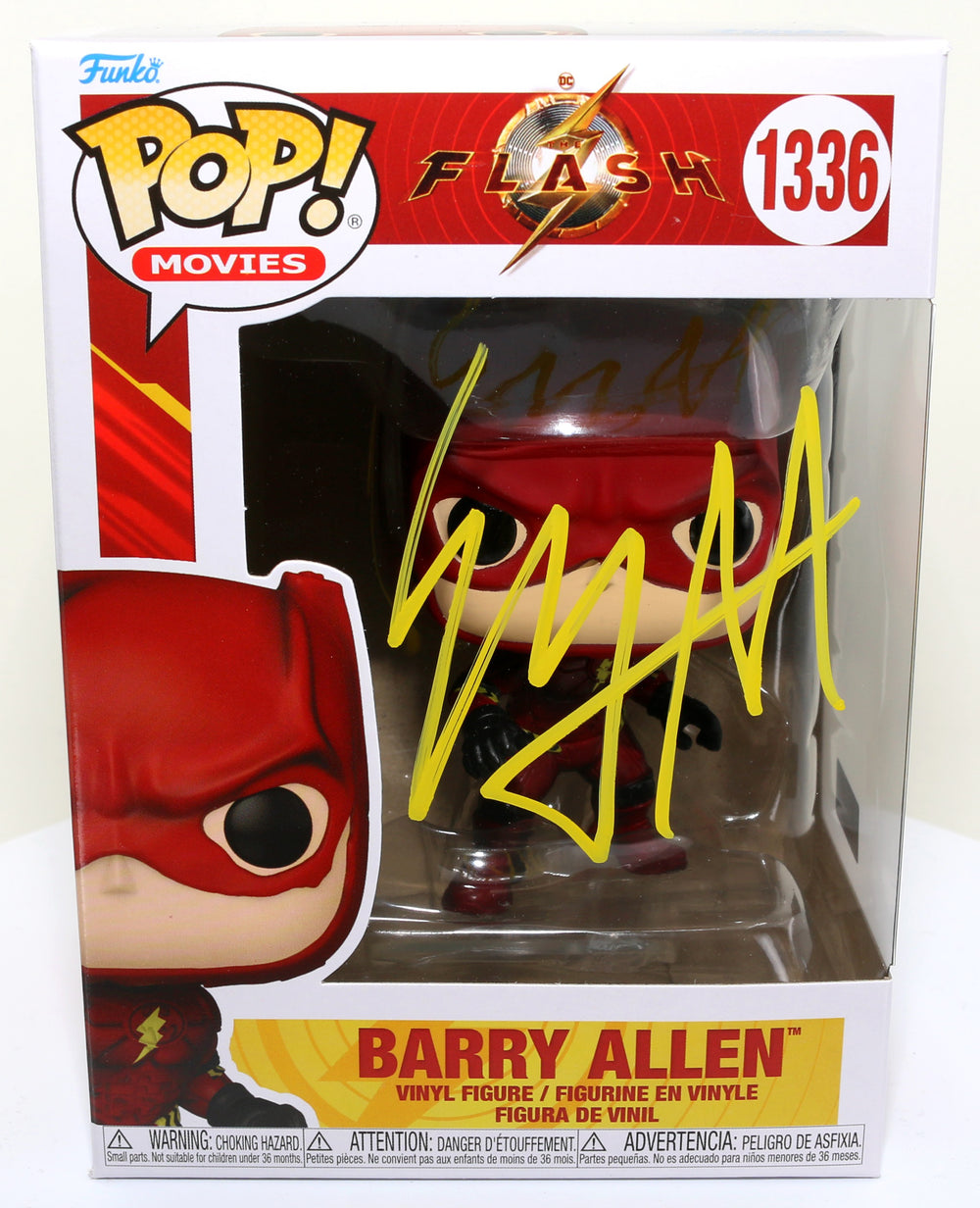 Ezra Miller as Barry Allen in The Flash (Celebrity Authentics) Signed Funko POP! #1336