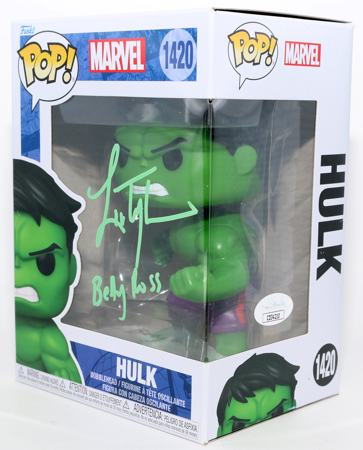 
                  
                    Liv Tyler as Betty Ross in The ncredible Hulk (JSA) Signed Funko POP! #1420 with Character Name
                  
                