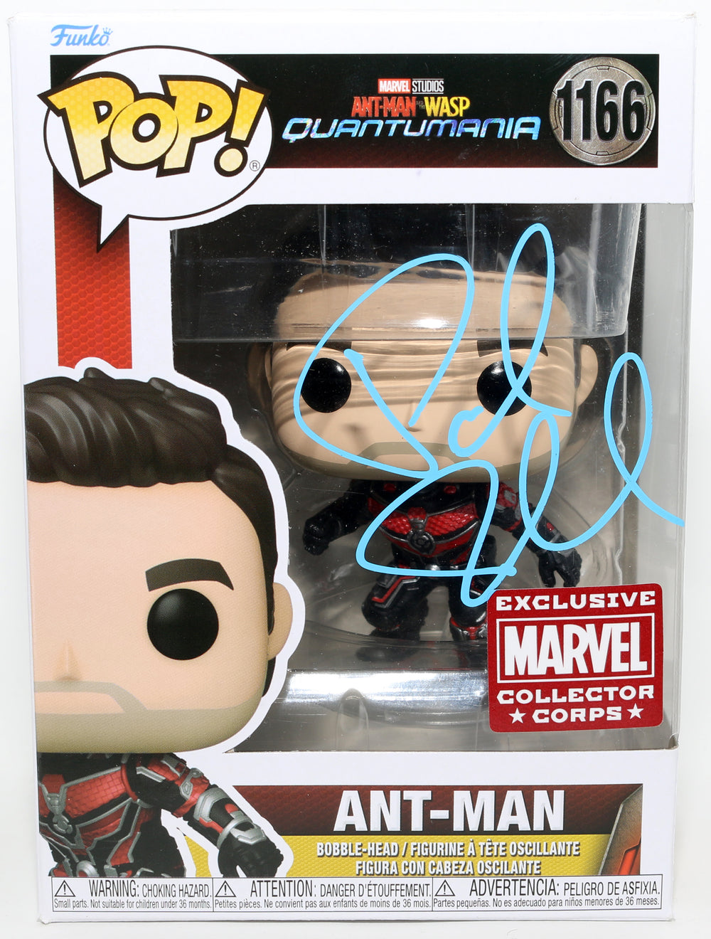 Paul Rudd as Scott Lang / Ant-Man in Ant-Man & The Wasp: Quantumania Marvel Collector Corps Exclusive Signed Funko POP! #1166
