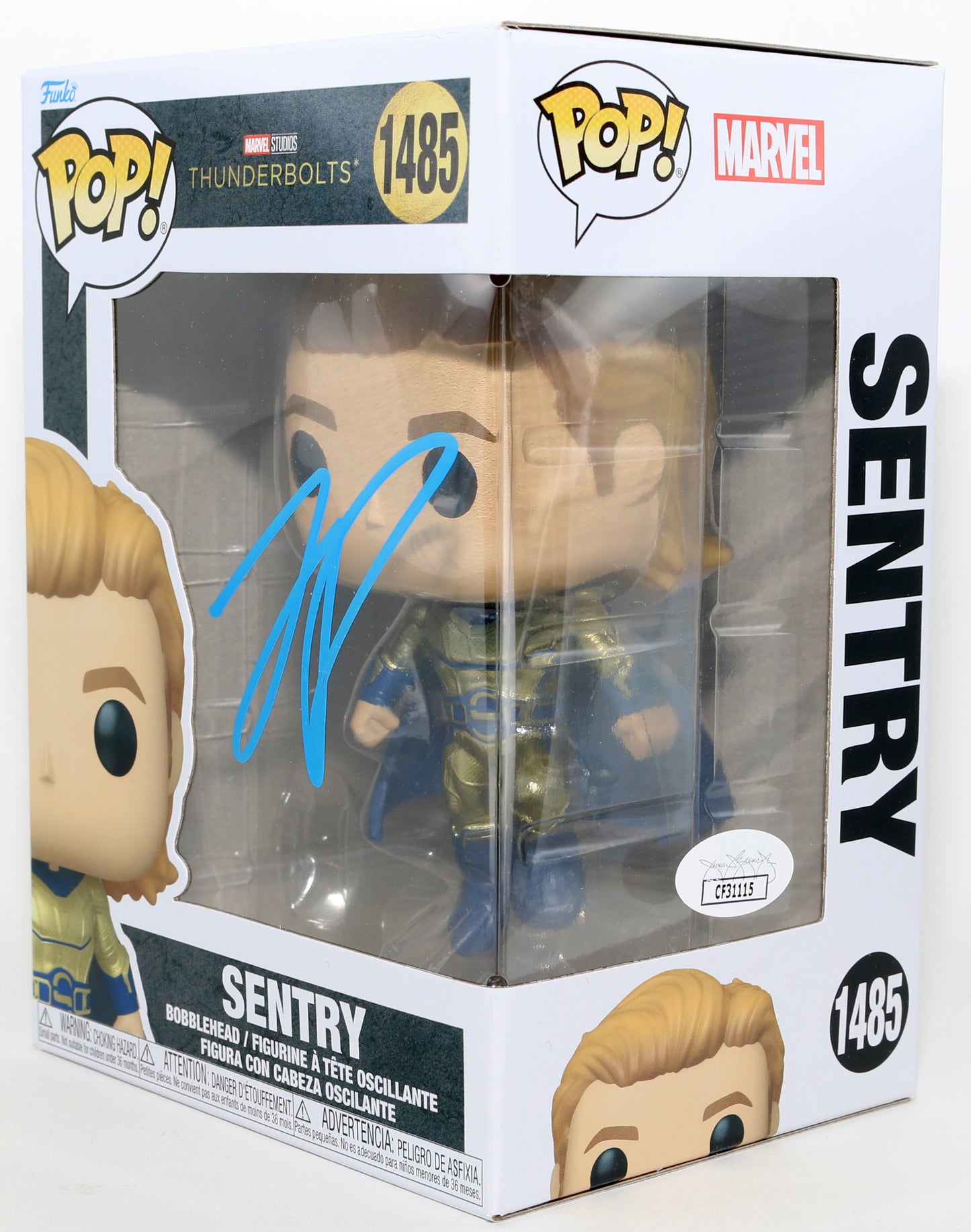 
                  
                    Lewis Pullman as Sentry in Thunderbolts* / The New Avengers (JSA) Signed Funko POP! #1485
                  
                