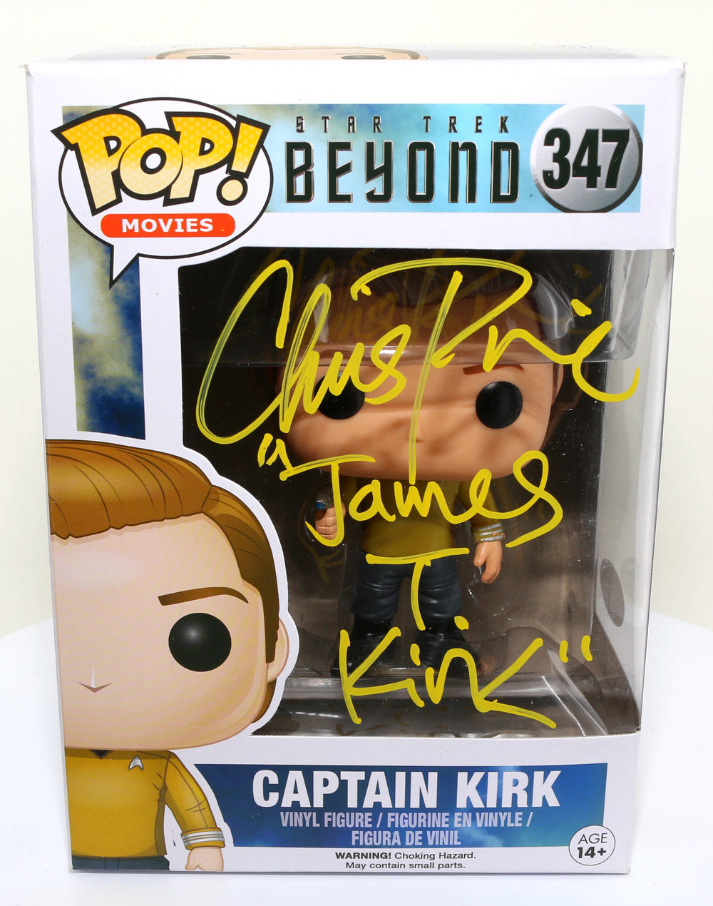 Chris Pine as Captain Kirk from Star Trek: Beyond (JSA) Signed Funko POP! #347