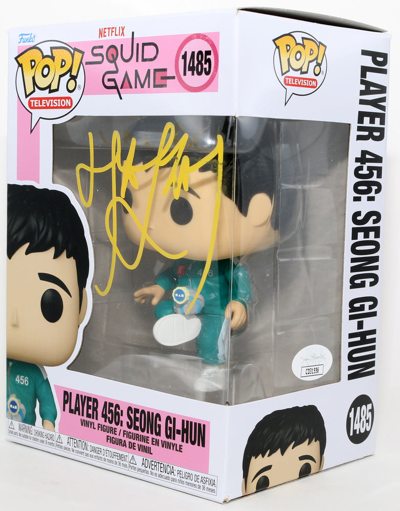 
                  
                    Lee Jung-jae as Seong Gi-Hun / Player 456 in Squid Game (JSA) Signed Funko POP! #1485
                  
                