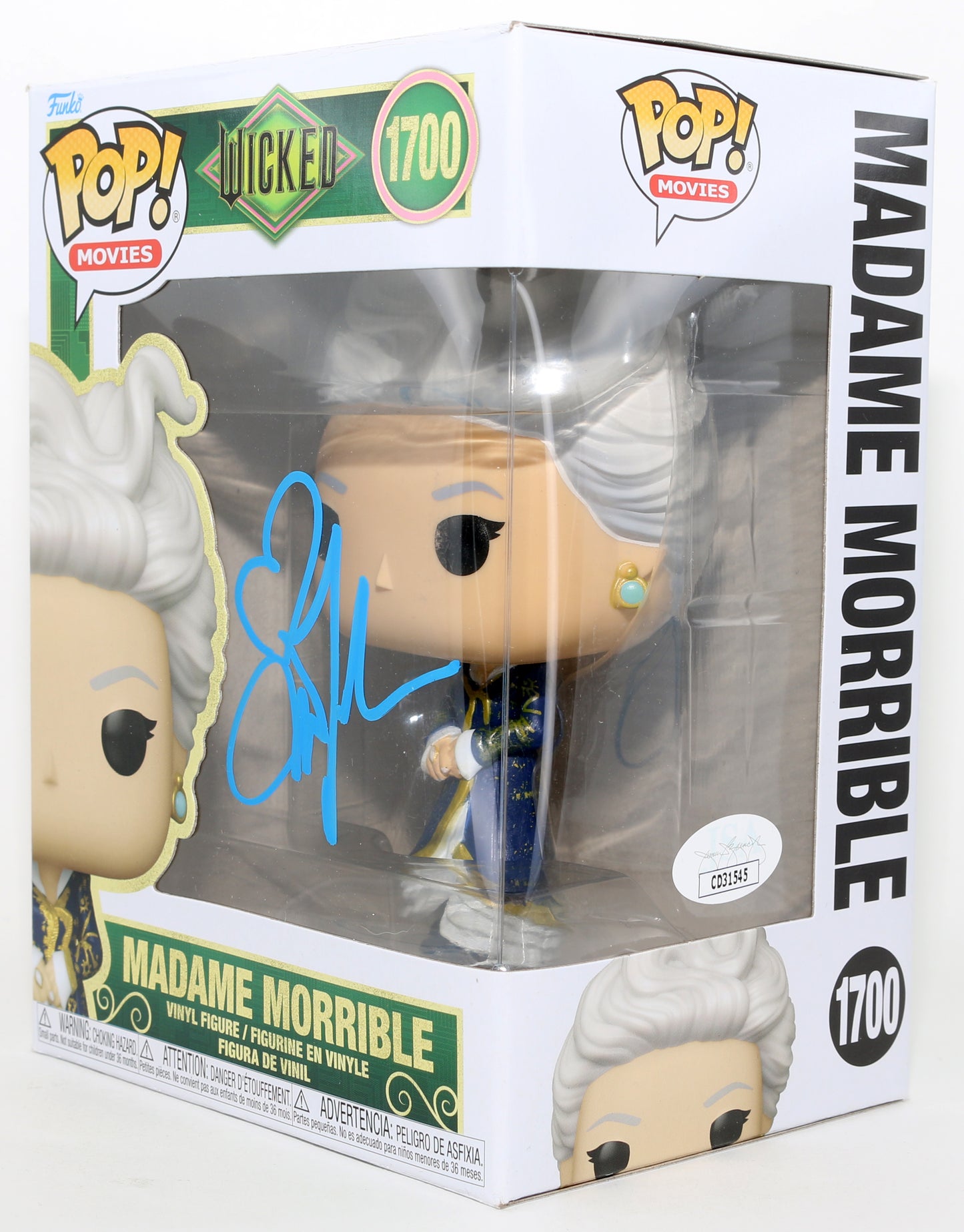 
                  
                    Michelle Yeoh as Madame Morrible in Wicked (JSA) Signed Funko POP! #1700
                  
                