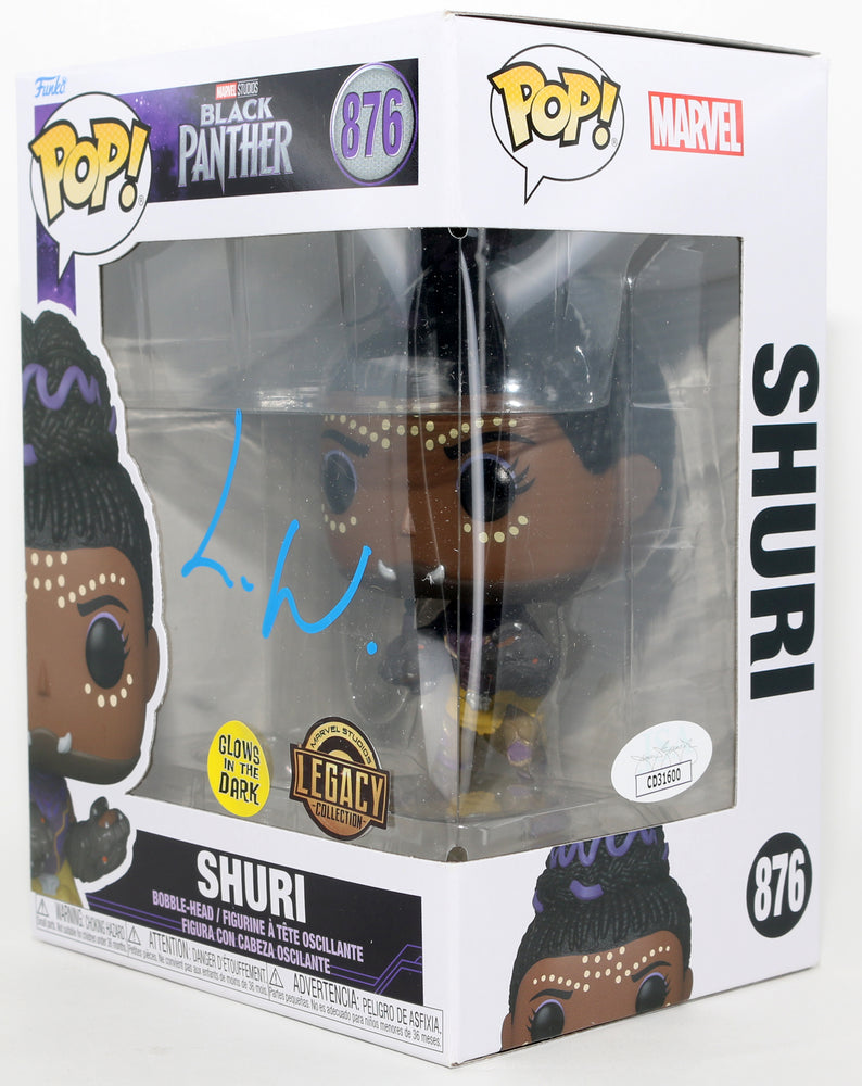 
                  
                    Letitia Wright as Shuri in Black Panther GITD Marvel Legacy Exclusive (JSA) Signed Funko POP! #876
                  
                