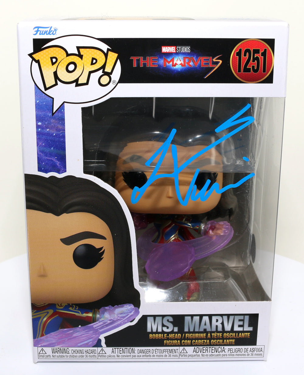Iman Vellani as Ms. Marvel in The Marvels (Beckett) Signed Funko POP! #1251