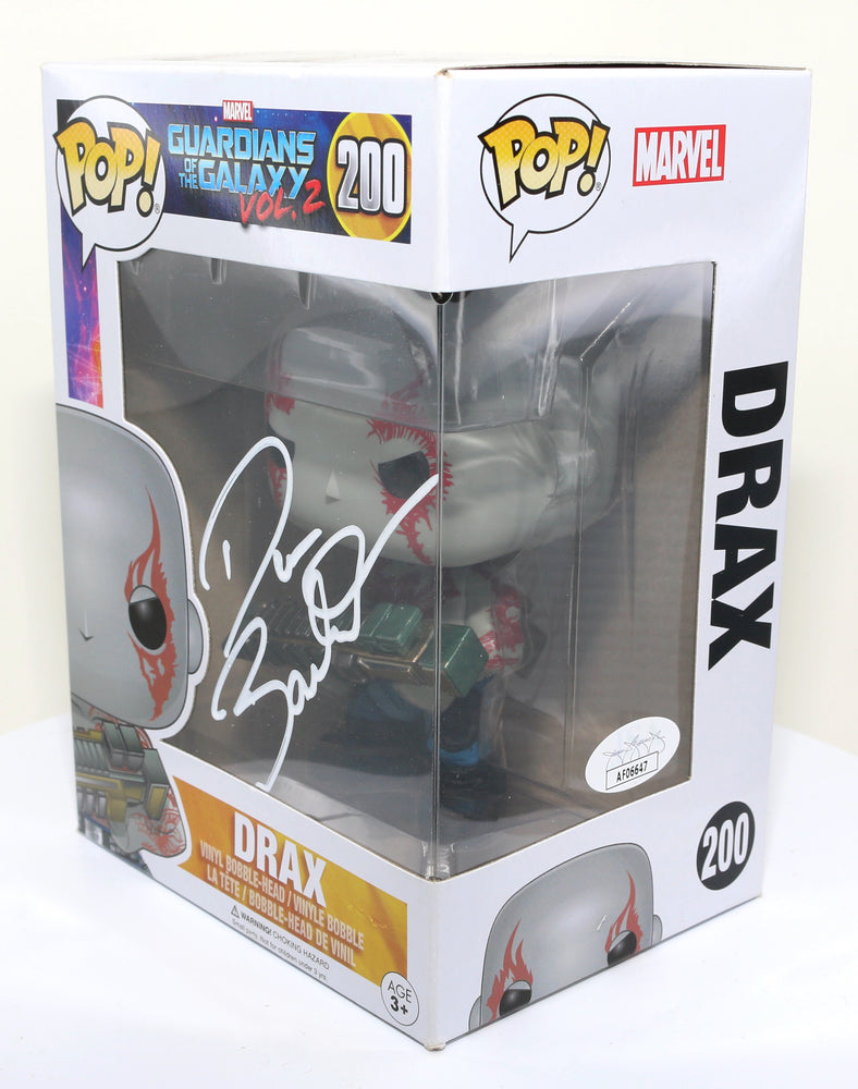 
                  
                    Dave Bautista as Drax in Guardians of the Galaxy Vol. 2 (JSA) Signed Funko POP! #200
                  
                