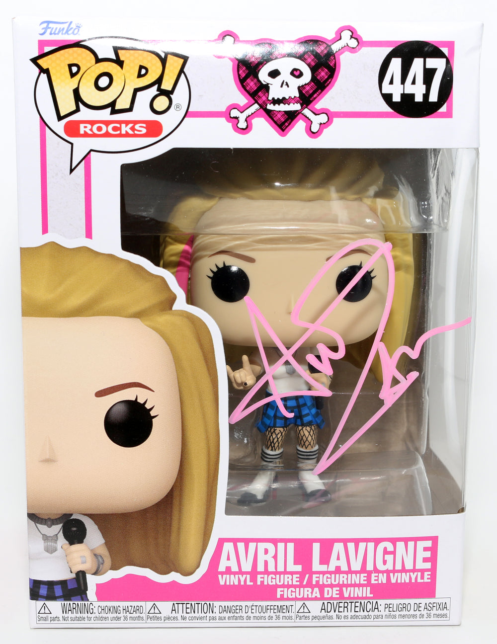 Avril Lavigne Singer & Songwriter Signed Funko POP! #447