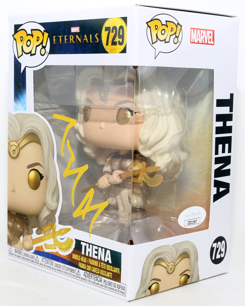 
                  
                    Angelina Jolie as Thena in The Eternals (JSA) Signed Funko POP! #729
                  
                