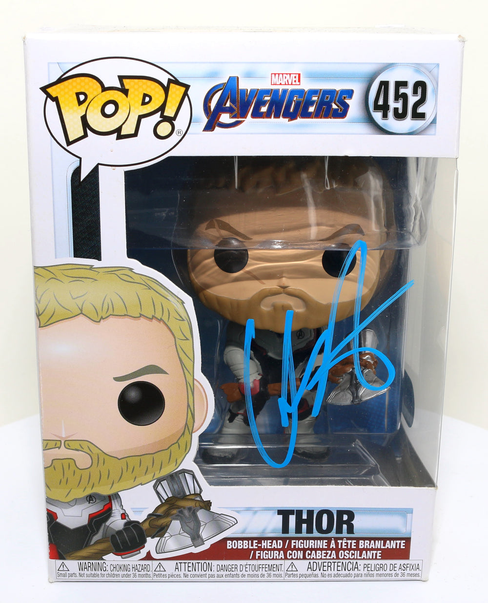 Chris Hemsworth as Thor in Avengers: Endgame (SWAU) Signed Funko POP! #452