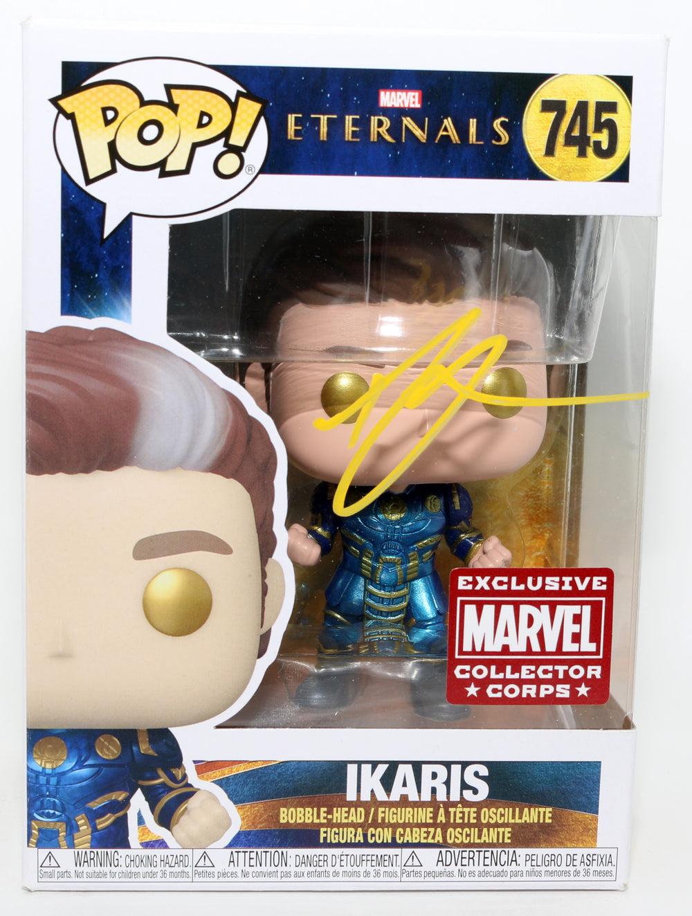Richard Madden as Ikaris in The Eternals Marvel Collector Corps Exclusive Signed Funko POP! #745