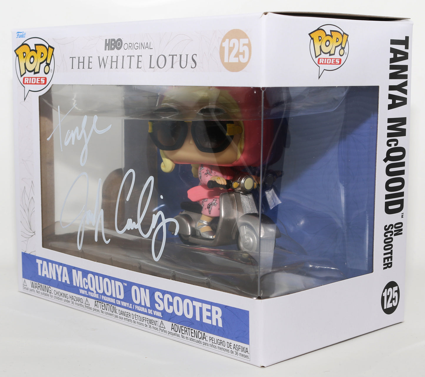 
                  
                    Jennifer Coolidge as Tanya McQuoid in The White Lotus Signed Oversized Funko POP! #125 with Character Name
                  
                