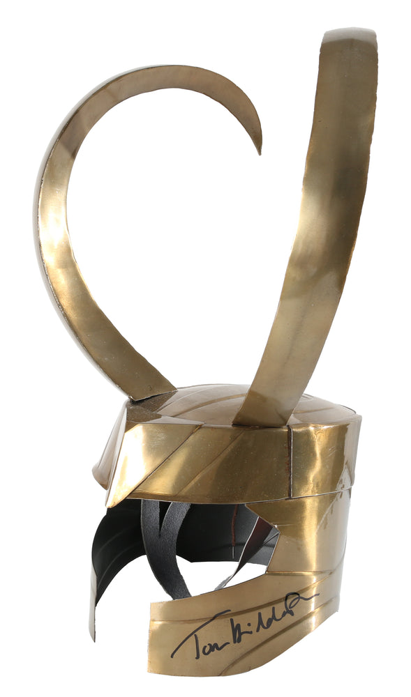 
                  
                    Loki Prop Replica Heavyweight Steel Helmet (SWAU) Signed by Tom Hiddleston
                  
                