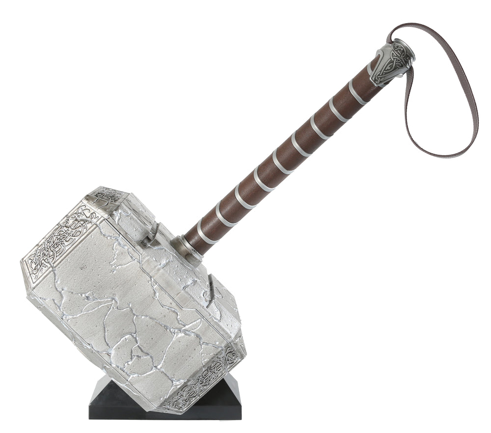 
                  
                    Marvel Legends Mighty Thor Cracked Mjolnir Prop Replica Hasbro Legends Series Electronic Hammer with Plaque Signed by Natalie Portman
                  
                