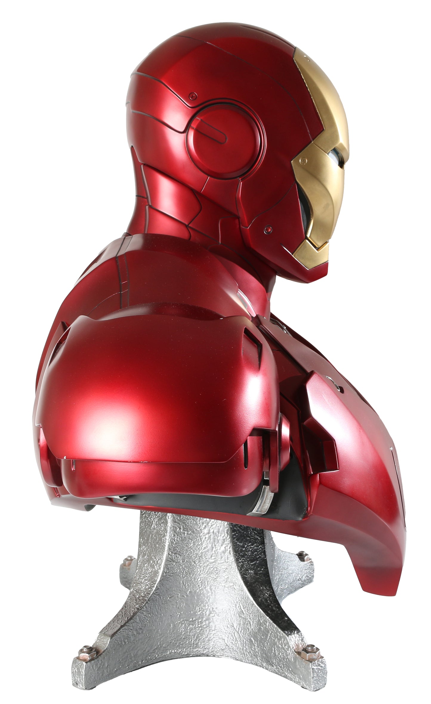 
                  
                    Iron Man Mark III Life-Size Bust Armor by Sideshow with Plaque Signed by Robert Downey Jr.
                  
                