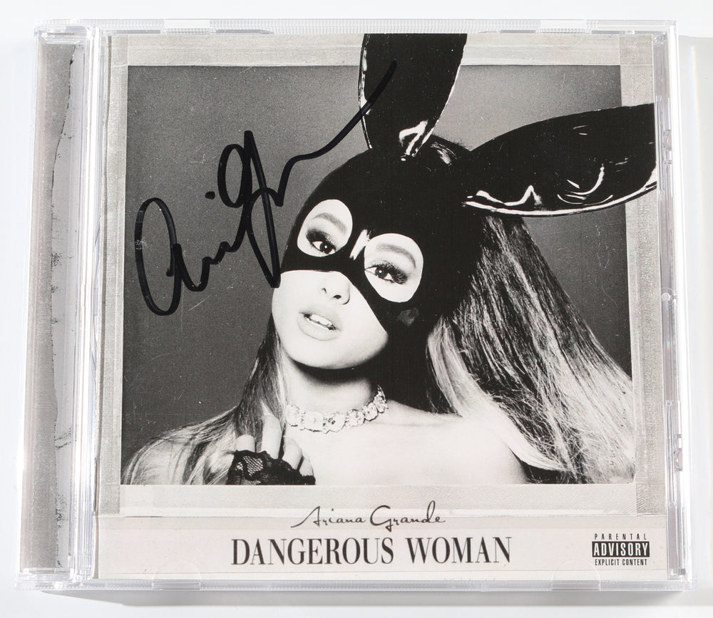 Dangerous Woman CD Album with Cover Signed by Ariana Grande