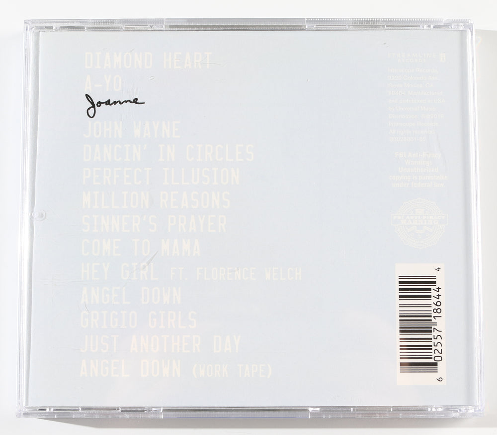 
                  
                    Joanne CD Album with Cover (JSA) Signed by Lady Gaga
                  
                