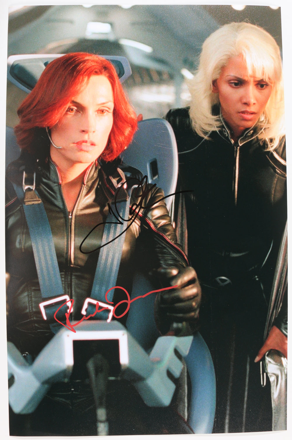 Famke Janssen as Jean Grey & Halle Berry as Storm in X2: X-Men United Signed 11x17 Photo