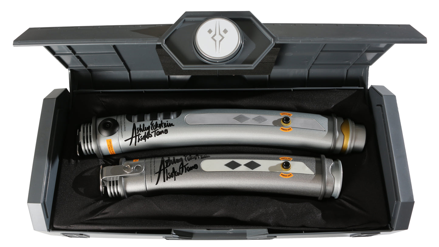
                  
                    Ahsoka Tano from Star Wars: Rebels Disney Galaxy's Edge Prop Replica Legacy Lightsaber Signed by Ashley Eckstein with Character Name
                  
                