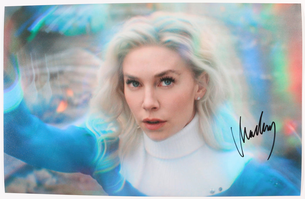 Vanessa Kirby as Sue Storm / Invisible Woman in The Fantastic Four: First Steps Signed 11x17 Photo